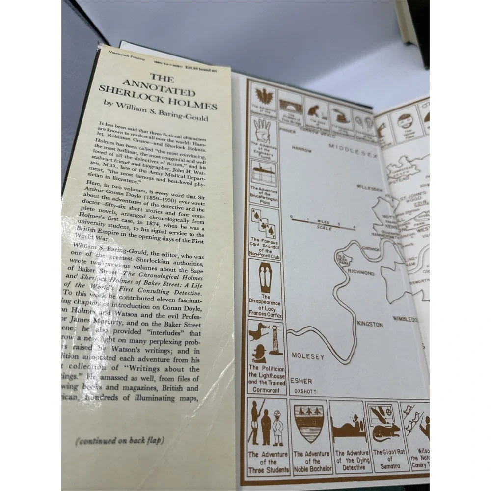 The Annotated Sherlock Holmes: 4 Novels & 56 Short Stories 1976 2 Volume Set #BS